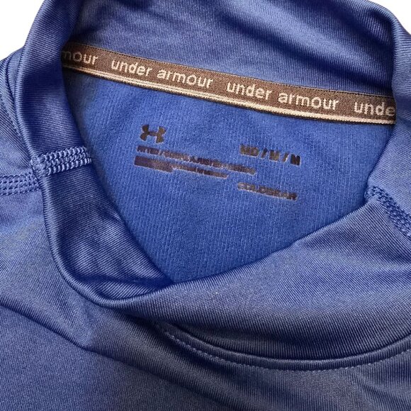 NWOT Women's Blue UNDER ARMOUR Coldgear Mock Baselayersz M - Picture 4 of 5